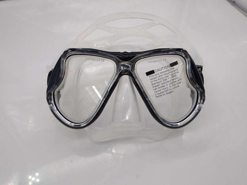Large Frame Myopia Diving Mask with Tempered Glass and Liquid Silicone