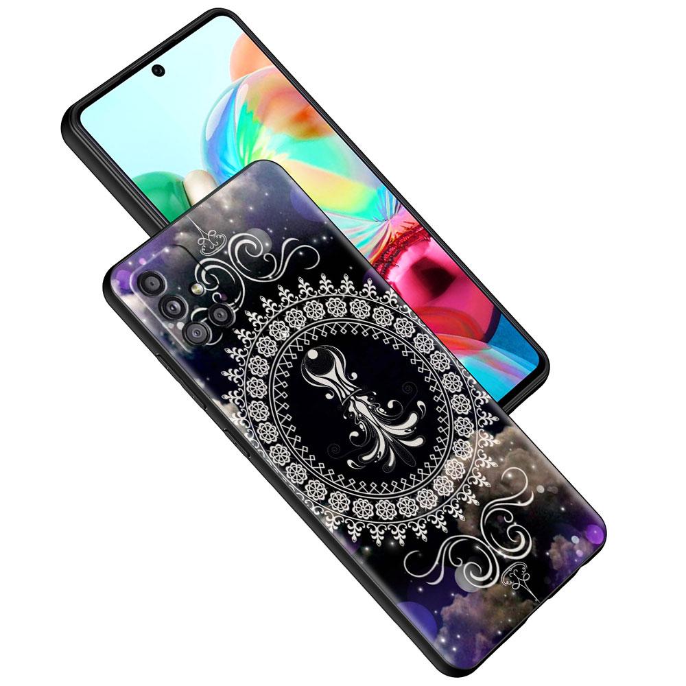 Case For Samsung Galaxy A52 A12 A51 A32 A71 A21s A22 A11 A02s A03 A23 A13 A53 A41 A31 A72 Phone Cover Mandala 12 Constellations