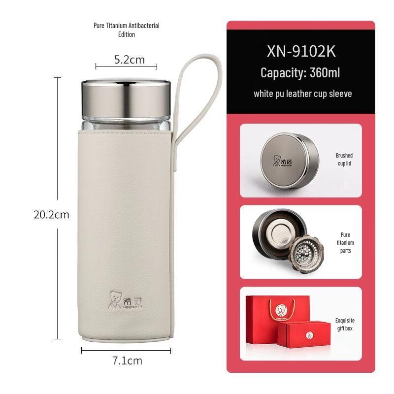 Xinuo Double-Layer Borosilicate Glass Tea & Water Cup