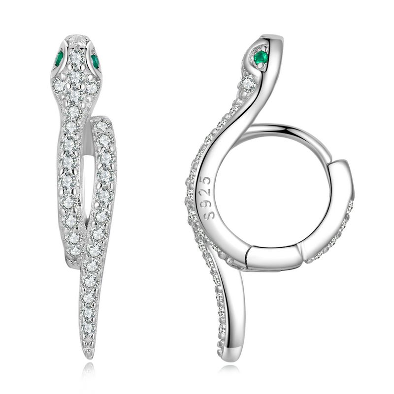 WOSTU 100% 925 Sterling Silver Animals Sea Bee Flamingo Unicorn Opal Stud Earrings For Women Wedding Fashion Anniversary Jewelry