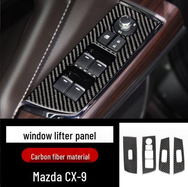 Mazda CX-9 Carbon Fiber Interior Gear Door Console Panel Stickers