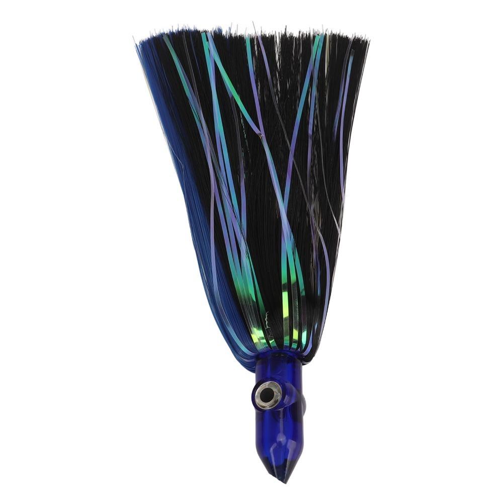 

with 3D Eyes Octopus Skirts Fishing Lure 9inch Simulation Squid Lure Saltwater Fishing чорний/синій