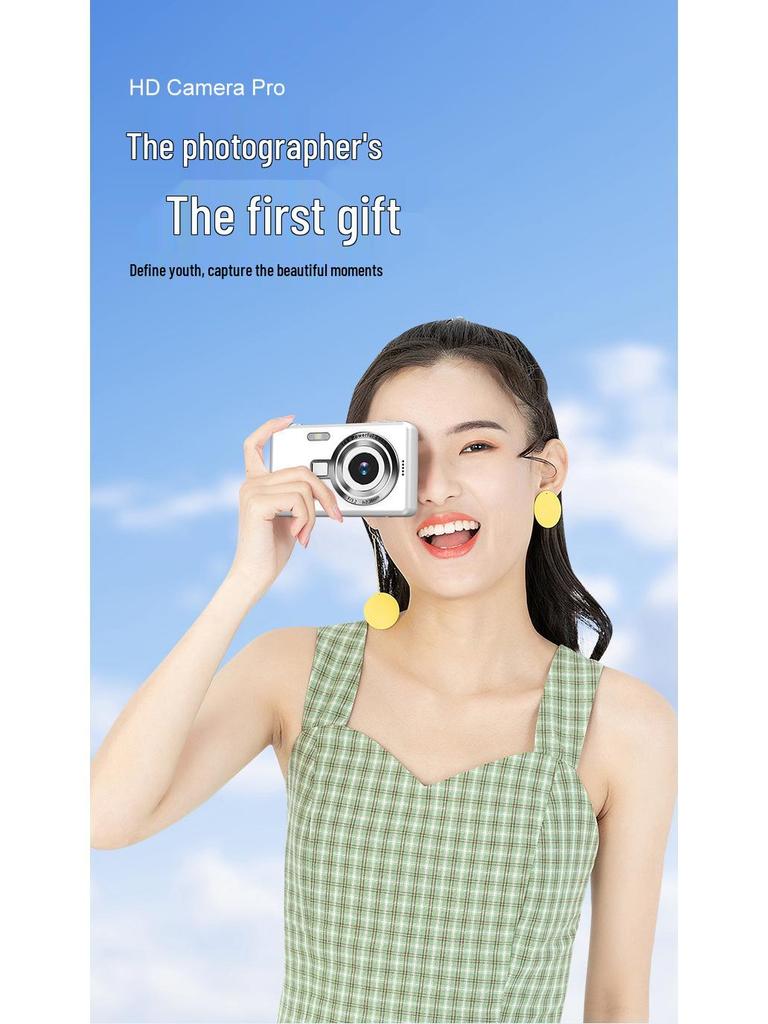 Appareil Photo Numérique Portable HD Rétro Style CCD pour Étudiants Q12 - Cadeau Parfait pour la Photographie en Extérieur