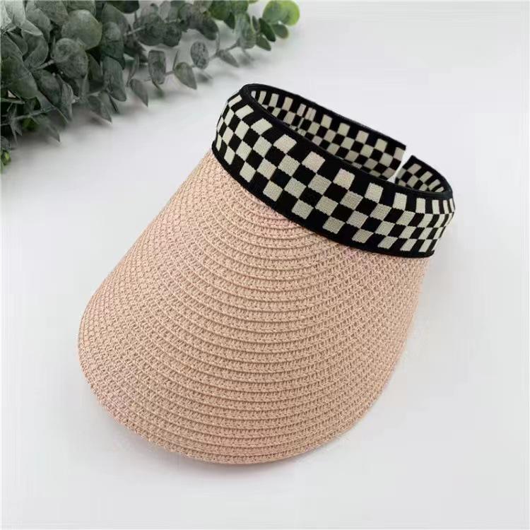 Women's Summer Straw Sun Hat - Duckbill Cap for Travel and Beach