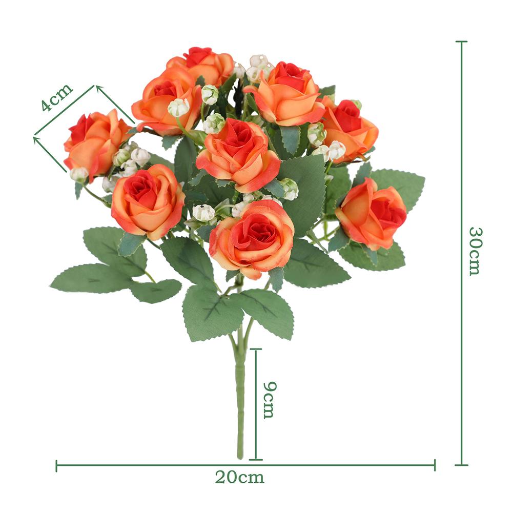 Lifelike Silk Material Fake Plants Artificial Flowers Silk Roses