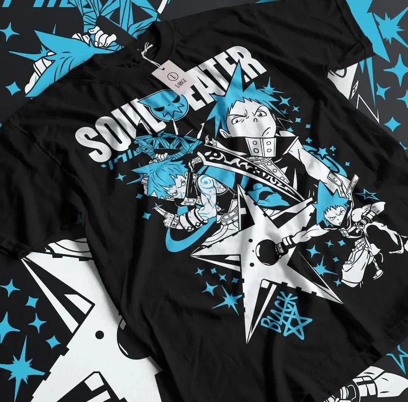 Soul Eater Death The Kid Soul Eater Maka Albarn Anime Unisex TShirt S