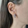 Серебряные серьги с фианитами (2208914)