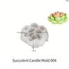 Succulent Cactus Flower Silicone Candle Mold Candle For Soap Chocolate Candy Cake Baking Plaster Crafts Tools