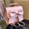 Backpack women's 2025 new summer high-end niche design Korean bow light travel backpack
