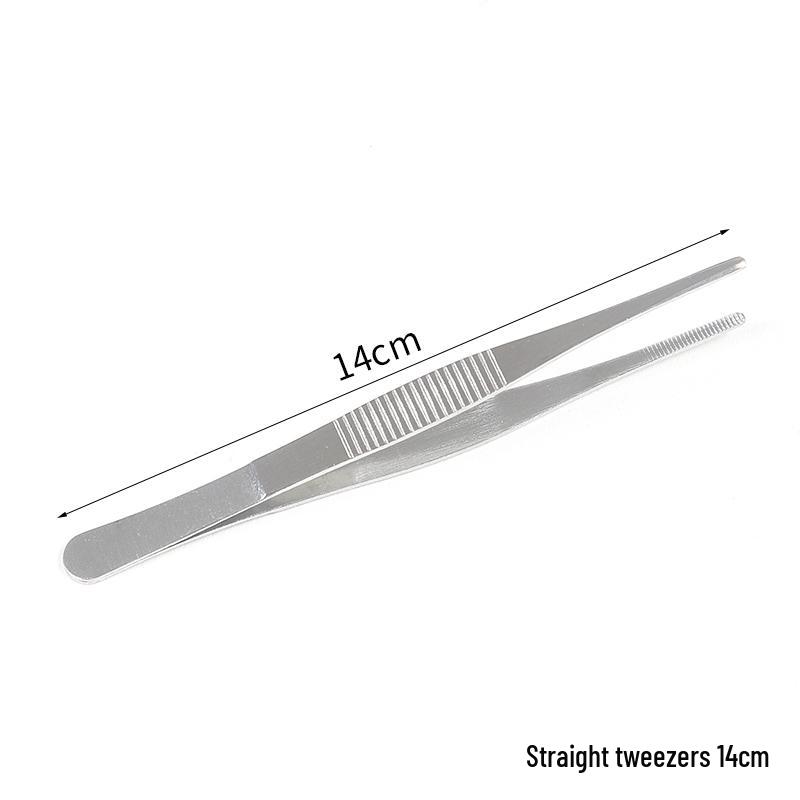 Extra Long Stainless Steel Bent Tip Tweezers for Aquatic Plants and Multi-Purpose Use.