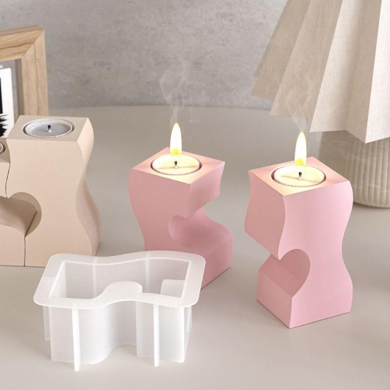 Flexible Sturdy Silicone Mould Fashion Accessory for Making Unique Heart Shaped Candle and Home Decorations