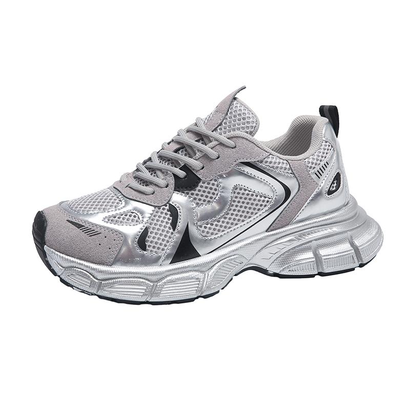 Daddy Pantofi de primăvară pentru damă, cu talpă groasă, anti-alunecare, pantofi ușori ocazional, creșterea pantofilor sport pentru femei