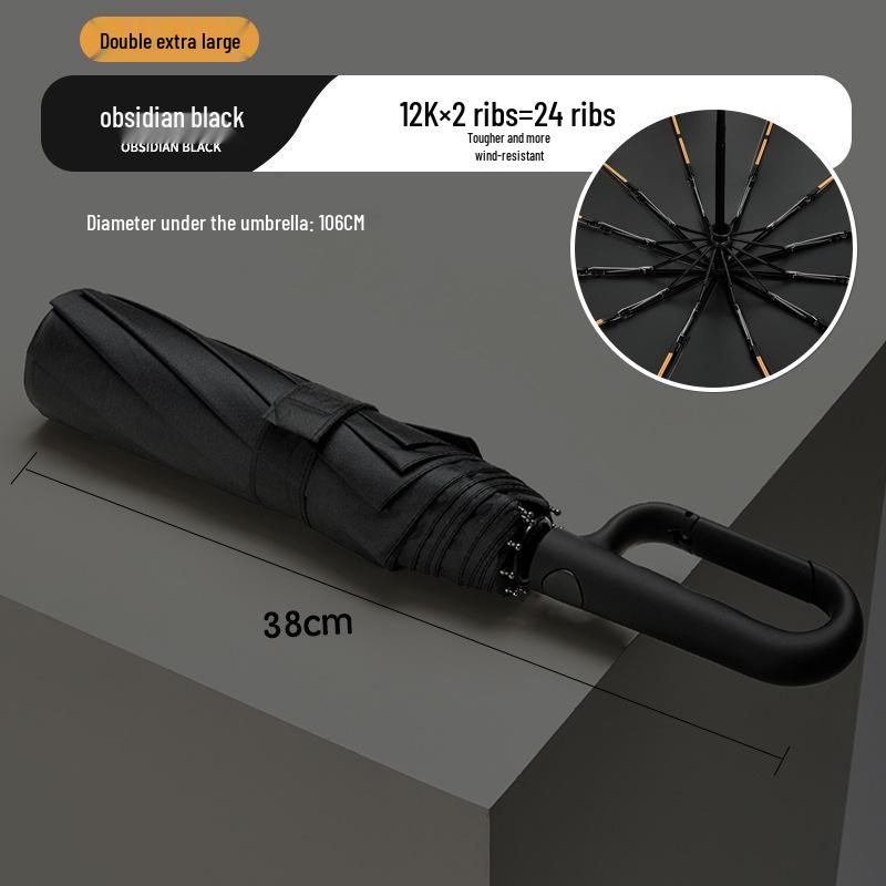Loop Umbrella: Automatic Folding Large High-End Dual-Use Sun and Rain Umbrella for Men and Women