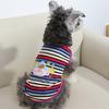 Dog Clothes Summer Thin Pet Clothes Summer Dog Spring Summer T-shirt Striped Vest Summer Thin Than Bear Clothes