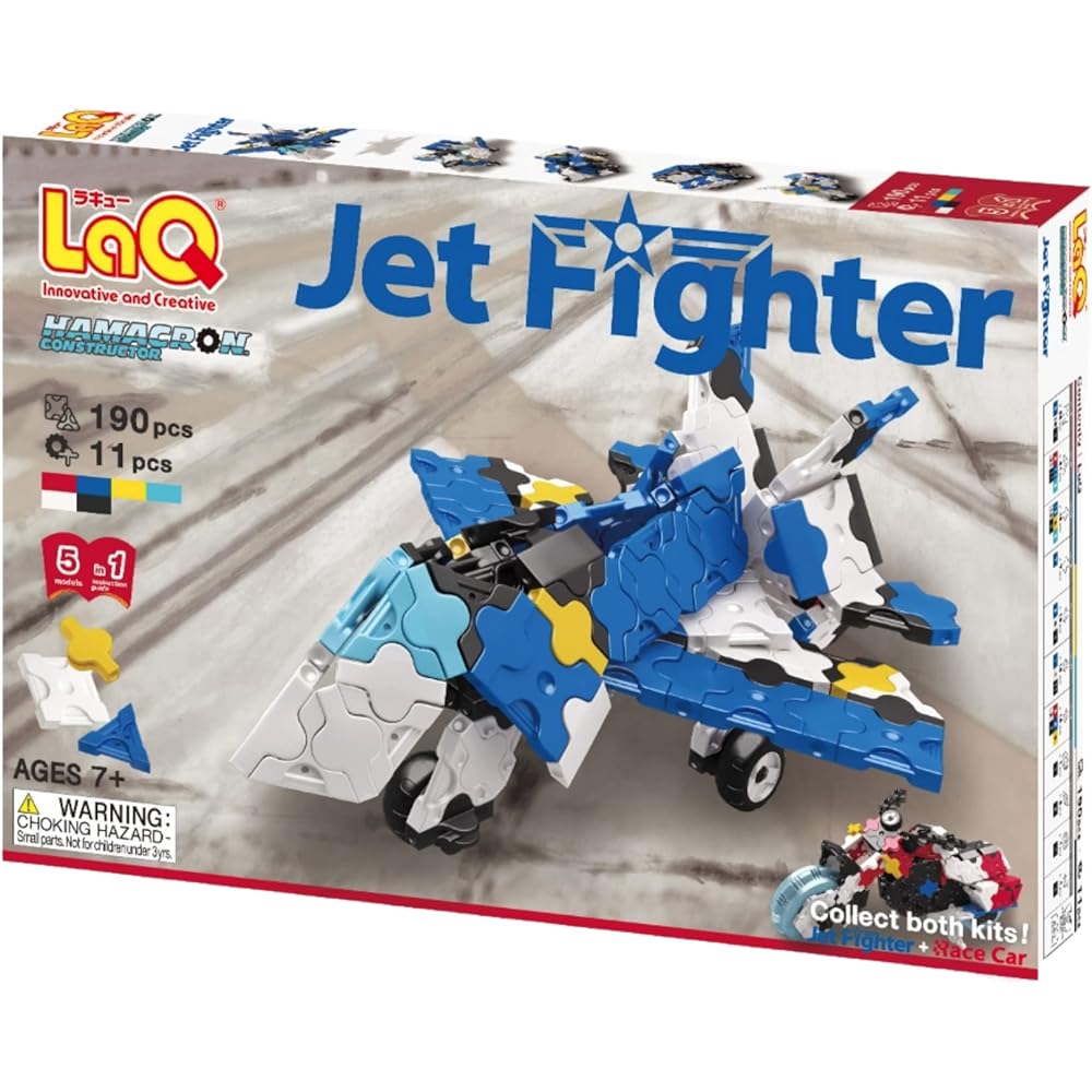 LaQ Hamacron Constructor Jet Fighter Building Set Creative Construction Toy for Kids