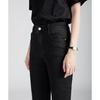 Schwarze Skinny Jeans mit hohem Bund für Damen - Frühling/Herbst Stil mit hoher Elastizität und formendem Schnitt