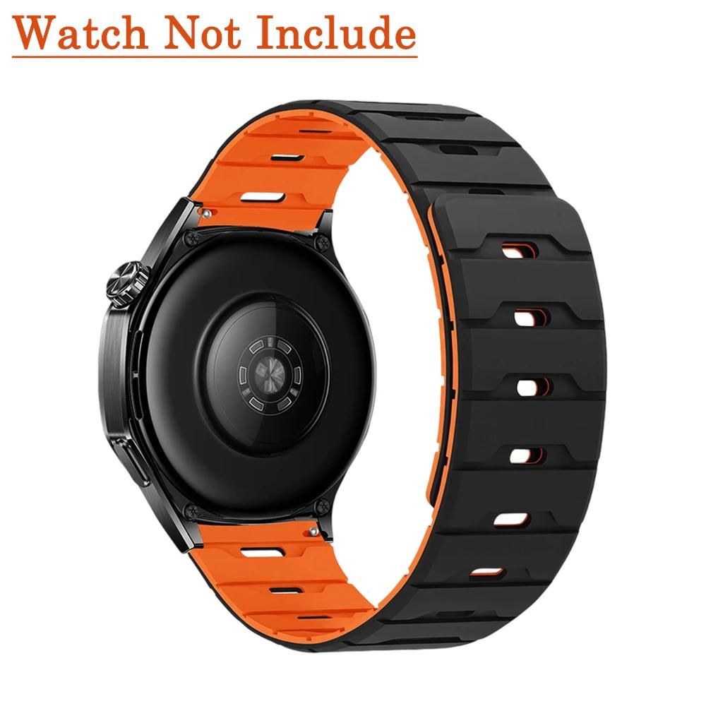 18mm 20mm 22mm Silicone Strap for Huawei Watch GT5/4 6pro For Garmin Forerunner Magnetic Band for Samsung Galaxy Watch 7 6 5 4