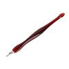 Nail Art Tips Pusher Pedicure Cuticle Nipper Remover Manicure Set Plastic Handle Red