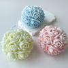 3D Rose Flower Ball Candle Mold DIY Flower Ball Epoxy Resin Casting Silicone Mold Home Table Decoration Xmas Day of Dead Decors