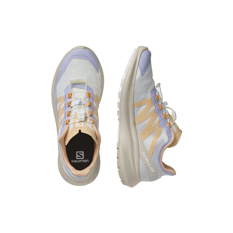 SALOMON Abrasion Resistant Low top Running Shoes Women's White Purple Orange 415958