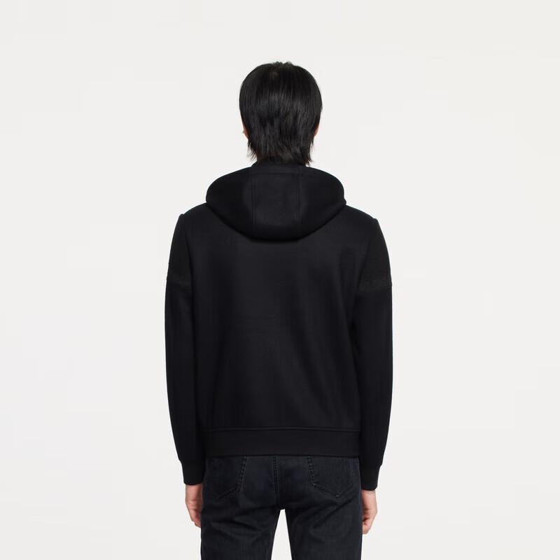 K-Boxing Men's Wool Blend Hooded Short Jacket FDWE3321