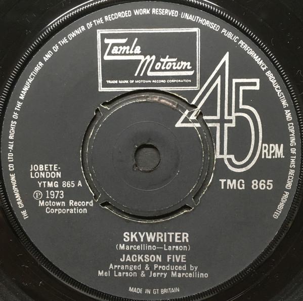 

7inch Record JACKSON 5 - Skywriter TMG865 Tamla Motown 1973 UK Soul/Funk Used