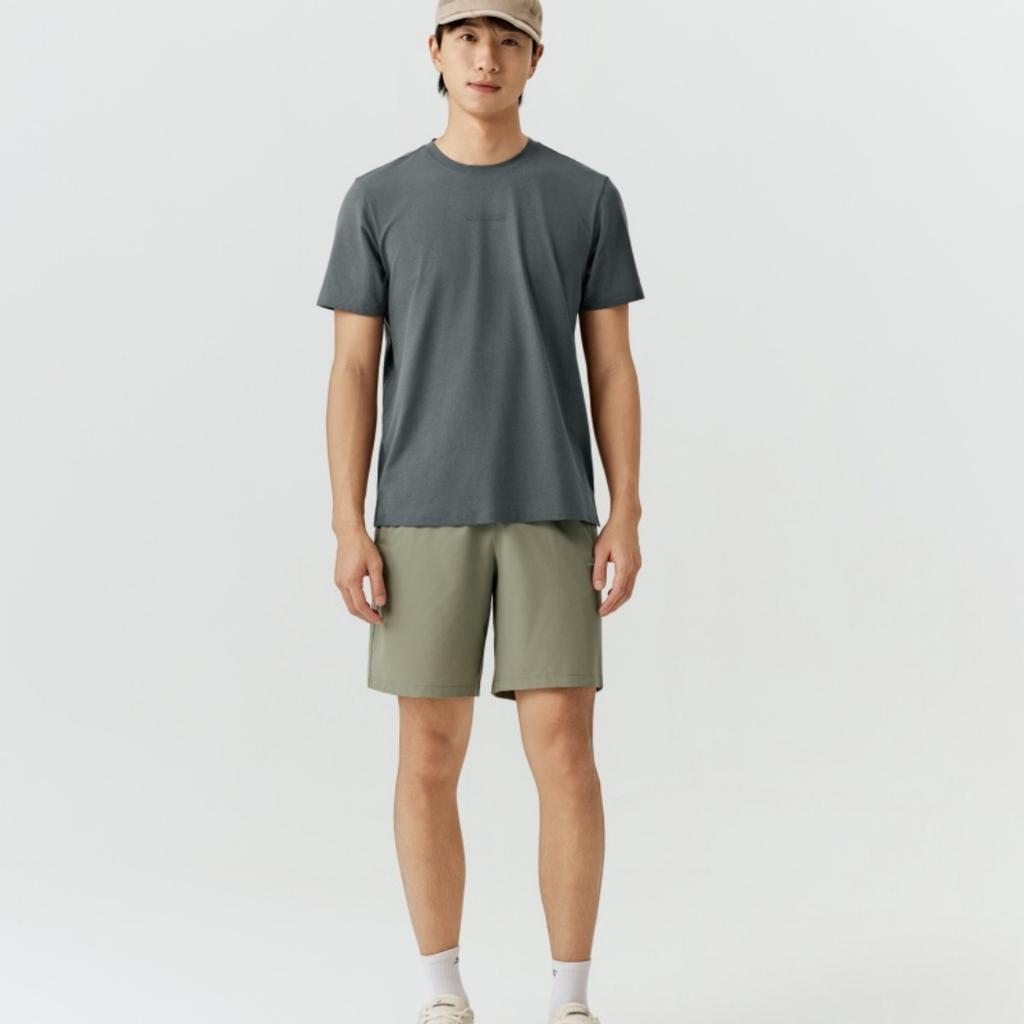 Skechers Solid Color Round Neck Pullover Breathable T-Shirt Men tops P226M142-006L