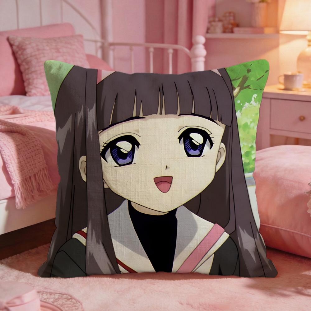 CCardcaptor SakuraS Anime Cushion Cover Premium Comfort Reversible Pillow Cove Two In One Design For Any Room  Car Interior