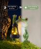 Solar Frog Garden Statue Light, Outdoor Waterproof Decorative Lantern, Cute Yard Art for Garden Patio or Porch