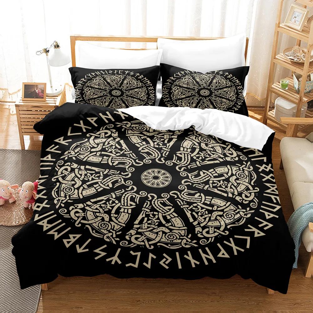Bohemian Mandala Duvet Cover Set King Size Blue Boho Microfiber Comforter Cover +Pillowcases Zipper Closure Bedding Set Double