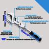 10 To 12 Inch Adjustable Ratchet Curved Wrench, Extendable Rod With 180° Rotatable Head For Motorcycle Garage Household Repair Tool