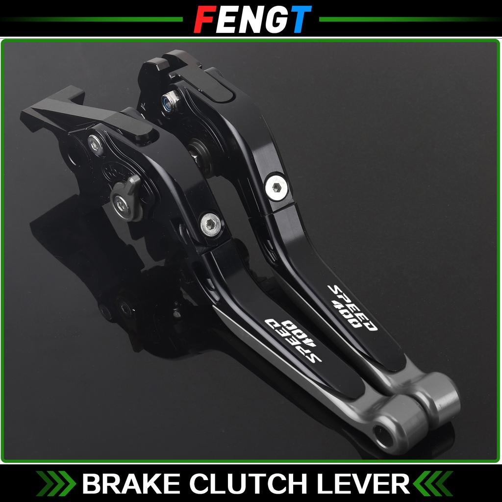 For Speed 400 Scrambler 400X Motorcycle Scrambler400x Speed400 CNC Adjustable Handle Brake Lever Extendable Clutch Levers