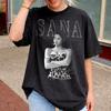 2026 Summer Fashion Trendy Tee Men Women Vintage Top Hip Hop Streetwear Oversized Tshirt Sana Shirt for Unisex Men and Women 90s