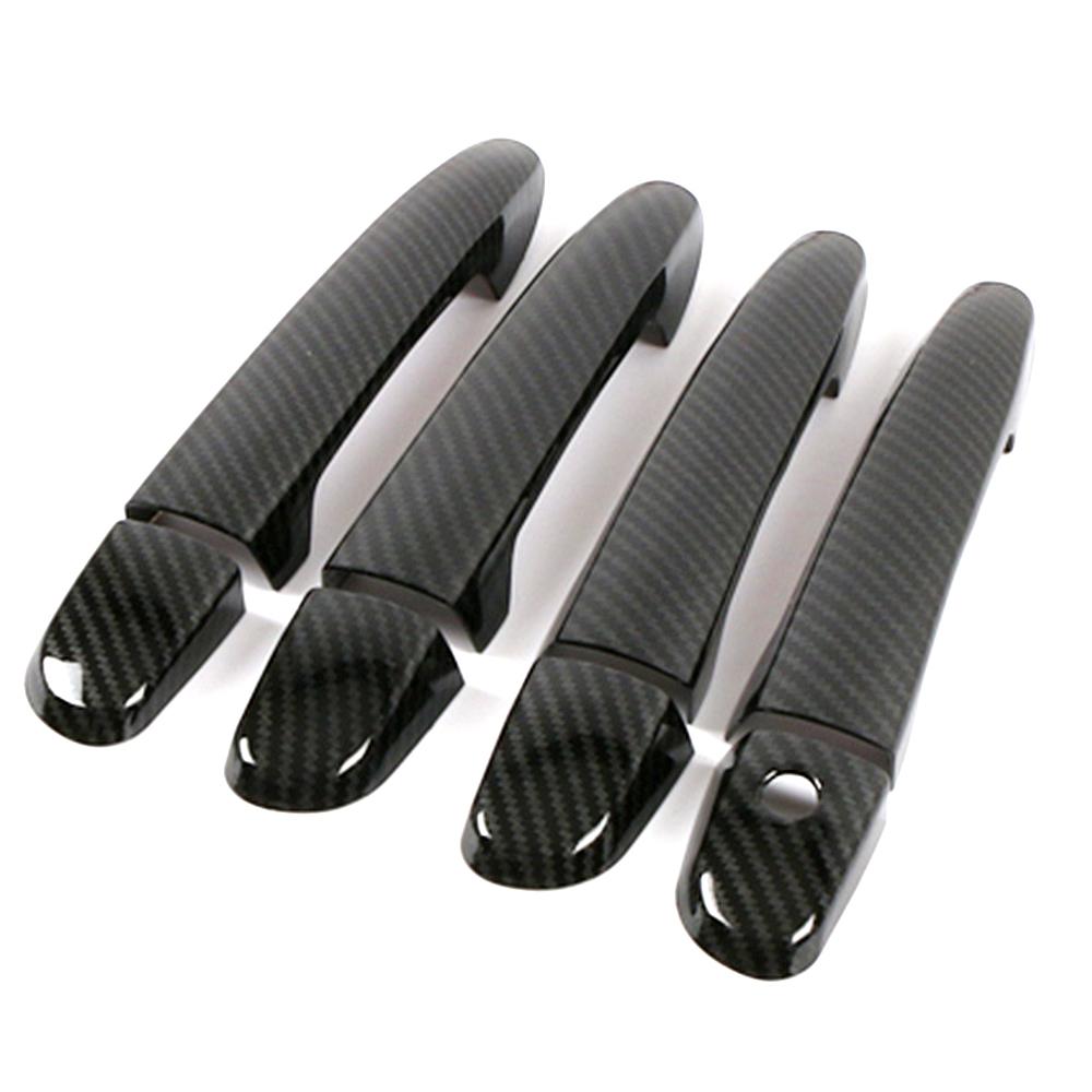 For Mazda 3 Mazda3 Axela 2009 2019 Carbon Fiber Printed Exterior Side Door Handle Cover Trim Moulding For Mazda 6 Mazda6 Atenza