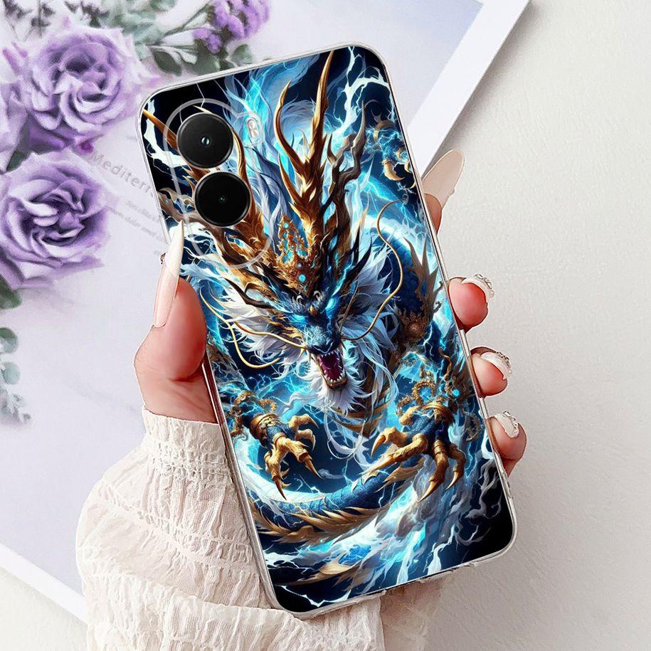 For Xiaomi Poco M7 4G Case Poco M7 Plus Cover Luxury Dragon Carp Soft Slim Silicone Phone Cases For Xiaomi PocoM7 M 7 2025 Shell