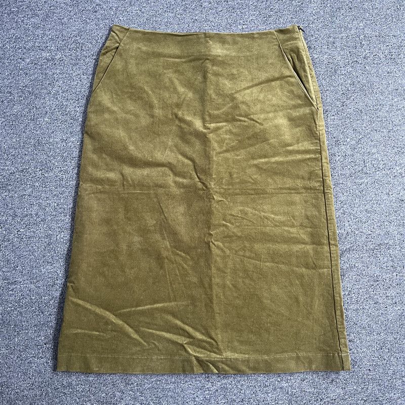 

Fashion Export British Original Single WS Pure Cotton Corduroy Retro A- line Mid-High Waist Women s Spring & Fall Skirt Work Clothing Ginger yellow 6