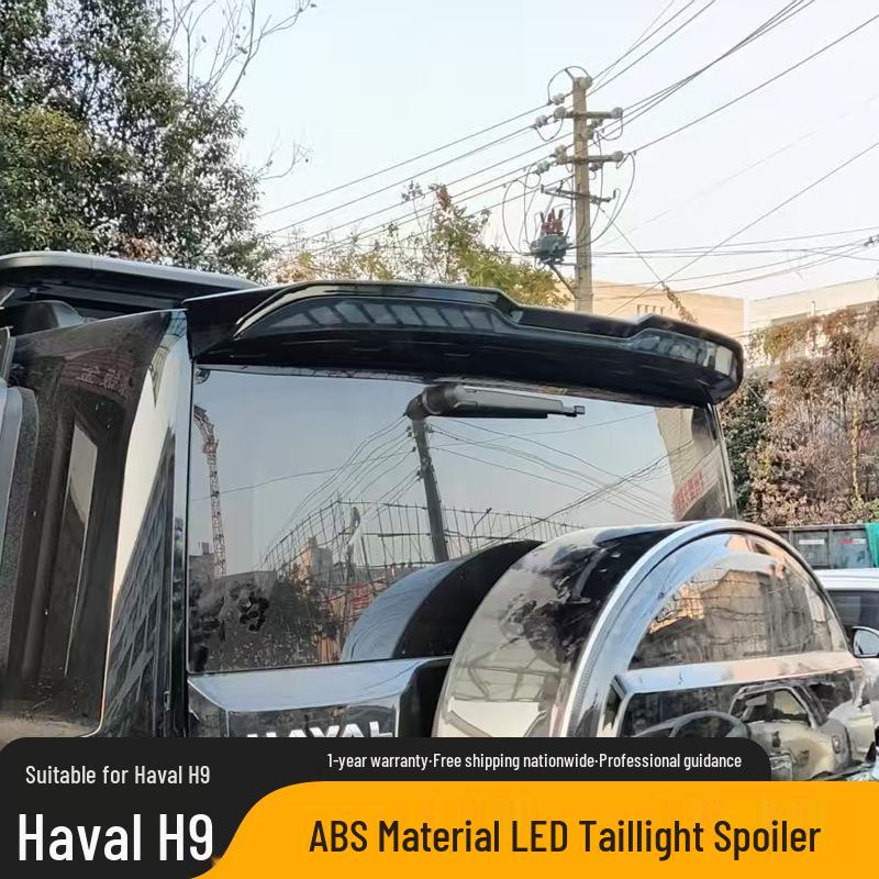 Compatible Haval H9 LED Taillight Spoiler - ABS Sport Style