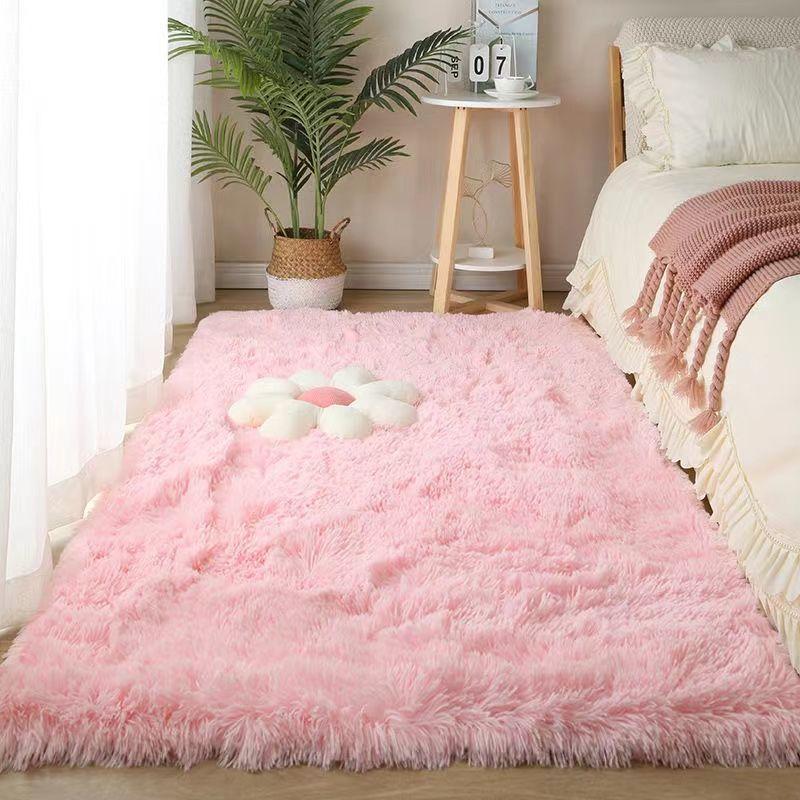 Alfombra Suave y Peluda para Sala de Estar, Alfombras Mullidas para Niños, Alfombra Grande de Área Beige de Felpa para Dormitorio, Habitación Infantil, Guardería, Decoración Moderna para el Hogar