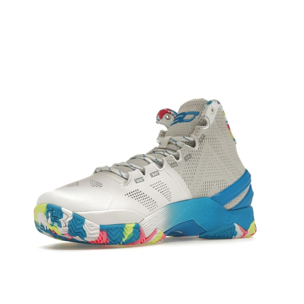 Under Armour Zapatillas Unisex Curry 2 Retro Splash Party 2023 Blanco Mojo-Rosa 3026282-100