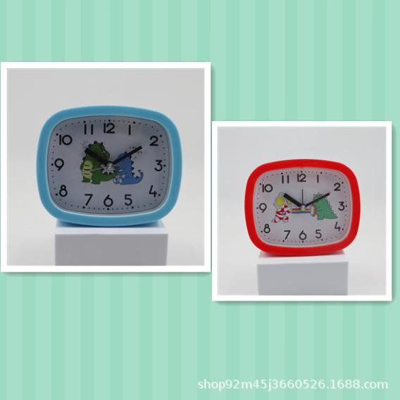 Student Alarm Clock Cartoon Children's Study Desk Dinosaur Ao Convex Man Bedside Lazy Small Alarm Clock Get Up Early To Tell the Time