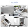 High-Temp Resistant Self-Adhesive Kitchen Foil Wallpaper: Waterproof, Oil-Proof, for Cabinets, Stoves, and Countertops.