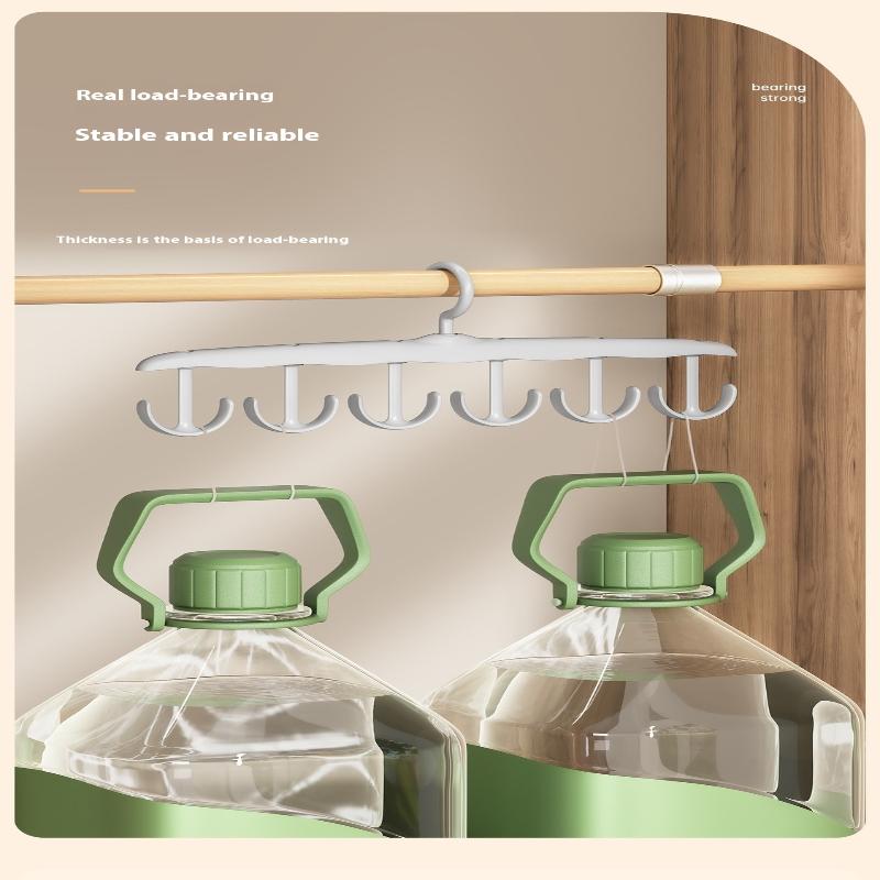 12-Hook Rotating Hanger Space-Saving Closet Organizer For Ties Belts Underwear Portable Home & Dorm Storage