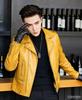 Autumn and winter men's leather jacket locomotive clothing handsome sheepskin new leather jacket European and American large size coat