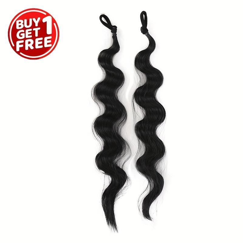 Aosiwig Синтетические радужные хвостики, длинные эластичные резинки, хвостики-наращивания, обертывание вокруг шиньона для женщин, девушек, повседневная вечеринка