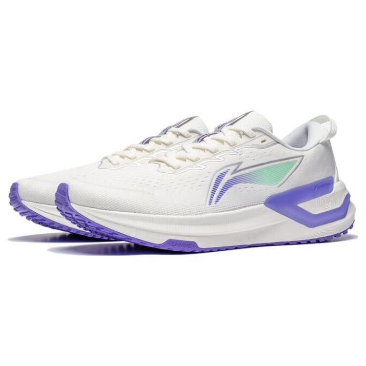 Li Ning YueYing 3.0 Comfortable Textile, TPU Cushioning, Wear Resistant Low top Casual Running Shoes Men's White ARHT019-1