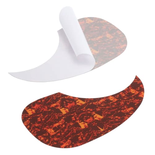 uxcell Acoustic Guitar Pickguard, 104cm, Self-Adhesive, Right-Handed, Waterdrop Shape, Brown, Pack of 2