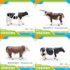 Pvc Farm Cow Long Horned Bull Yellow Cattle Model For Kids Learning Toy And Home Decoration