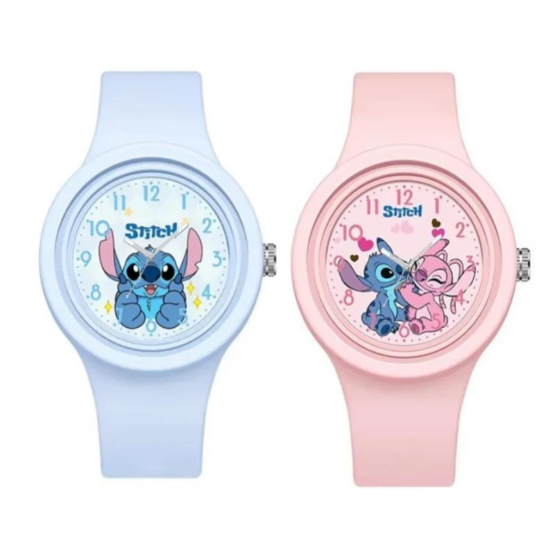 Neue Stitch Kinderuhren Für Mädchen Silikonarmband Rundes Quarz Kinderuhr Jungen Schüleruhr Geschenk Spielzeug Para Ninos