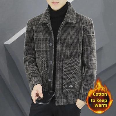 Pánské trendy vlněné kabáty: Stylové podzimní a zimní bundy, prémiové ležérní krátké střihy