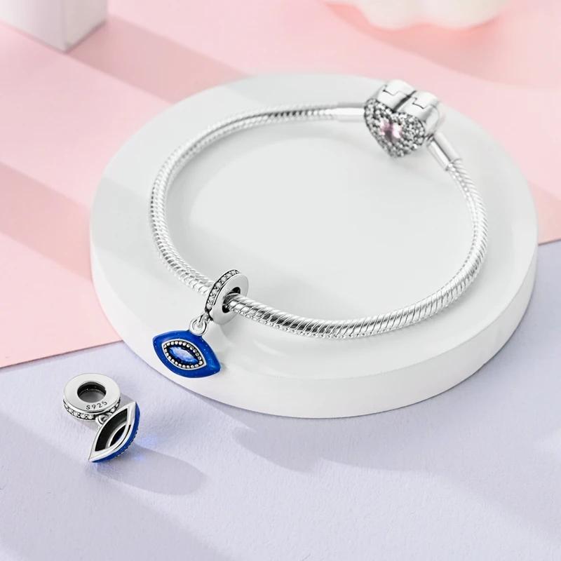 Charms Platamysterious Ocean Element Blue Eyes Beads Fit Originalbracelets Charm For Women Jewelry Diy Making Gifts